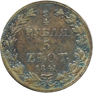 3/4 rouble = 5 zloty Warsaw 1841 MW