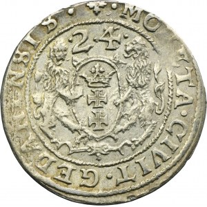Sigismund III Vasa, 1/4 Thaler Danzig 1624/3 - PR•