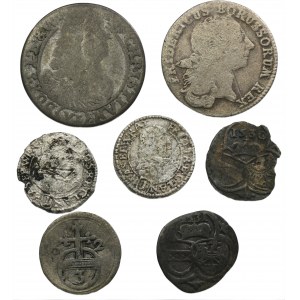 Lot, Silesia, Mix of coins (7 pcs.)
