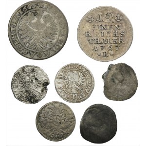 Lot, Silesia, Mix of coins (7 pcs.)