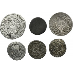 Lot, Silesia, Mix of coins (6 pcs.)