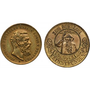 Lot, Silesia, Tokens Hirschberg 20th century (2 pcs.)