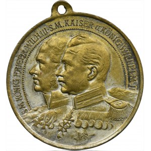 Silesia, Prussian rule, Wilhelm II, Medal 100th anniversary of the creation of the 23rd Infantry Regiment 1913