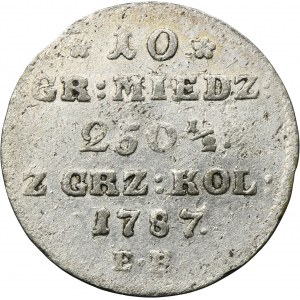 Poniatowski, 10 Copper Groschen Warsaw 1787 EB
