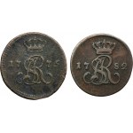 Lot, Poniatowski, 1/2 Groschen (2 pcs.)