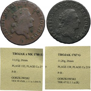 Lot, Poniatowski, 3 Groschen (2 pcs.)