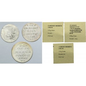 Lot, Poniatowski, Groschen (3 pcs.)