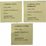 Lot, Poniatowski, 1/2 Groschen (3 pcs.)
