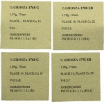 Lot, Poniatowski, 1/2 Groschen (4 pcs.)