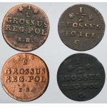 Lot, Poniatowski, 1/2 Groschen (4 pcs.)