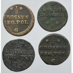 Lot, Poniatowski, 1/2 Groschen (4 pcs.)
