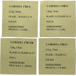 Lot, Poniatowski, 1/2 Groschen (4 pcs.)