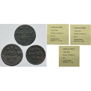 Set, Poniatowski, Szeląg Kraków (3 pcs.)