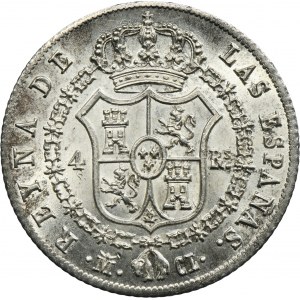 Spain, Isabella II, 4 Reales Madrid 1848 M