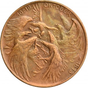 Germany, German Empire, Wilhelm II, Medal in commemoration of the 100th anniversary of the Battle of the Nations at Leipzig in 1813 and the unveiling of the Battle of the Nations in 1913