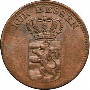Germany, Electorate of Hesse, William II, 1 Kreuzer Kassel 1825