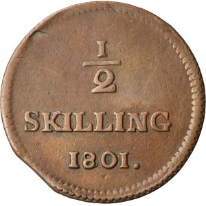 Sweden, Gustav IV Adolf, 1/2 Skilling Riksgälds Avesta 1801