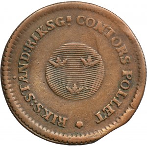 Sweden, Gustav IV Adolf, 1/2 Skilling Riksgälds Avesta 1801