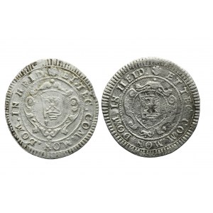 Set, Germany, Duchy of Württemberg, Eberhard Ludwig, 4 Kreuzer (2 pcs.)