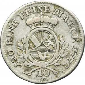 Germany, Magraviate of Baden, Karl I Friedrich, 10 Kreuzer 1772 HW