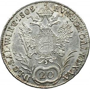 Austria, Franz II, 20 Kreuzer Wien 1809 A