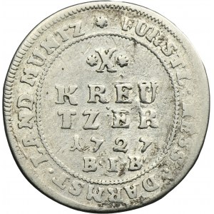 Germany, Hessen-Darmstadt, Ernest Ludwig von Hessen-Darmstadt, 10 Kreuzer Darmstadt 1727 BIB
