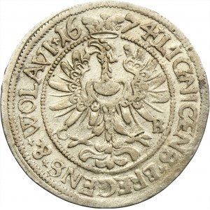 Silsia, Duchy of Liegnitz-Brieg-Wohlau, Georg Wilhelm, 3 Kreuzer Brieg 1674 CB