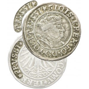 Sigismund I the Old, Groschen Thorn 1535 - VERY RARE, PRVSSI/PRVSSI