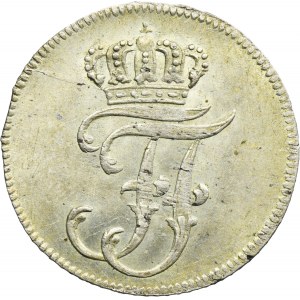 Allemagne, Principauté de Mecklembourg-Schwerin, Ferdinand Franz, 2 shillings de Schwerin 1786 - RARE