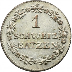 Switzerland, Canton of Grisons, 1 Batzen 1826