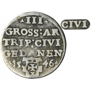 Sigismund I the Old, 3 Groschen Danzig 1546 - UNLISTED