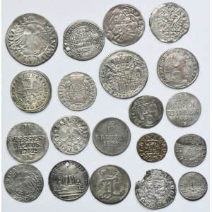 Lot, Austria and Germany, Mix of coins 16th-19th century (20 pcs.)