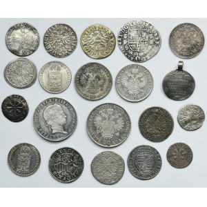 Lot, Austria, Germany, Silesia and Hungary, Mix of coins 17th-19th centuries (20 pcs.)