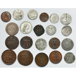 Lot, Austria, Germany, Netherlands and Switzerland, Mix of coins 17th-19th century (21 pcs.)