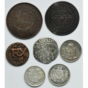 Lot, Argentina and Brazil, Mix of coins (7 pcs.)