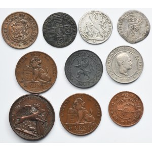 Lot, Mix of coins 18th-20th century (10 pcs.)