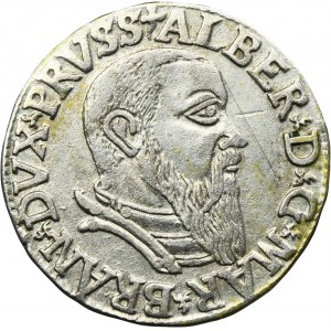 Duchy of Prussia, Albrecht Hohenzollern, 3 Groschen Konigsberg 1542