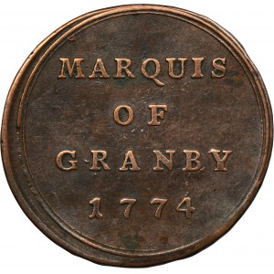 Great Britain, Token John Manners Marquess of Granby 1774