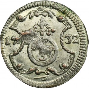 August II the Strong, 3 Heller (Dreier) Dresden 1732 IGS