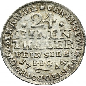 Germany, County of Stolberg-Stolberg, Christoph Ludwig II and Friedrich Botho, 1/24 Thaler Stolberg 1744 IIG