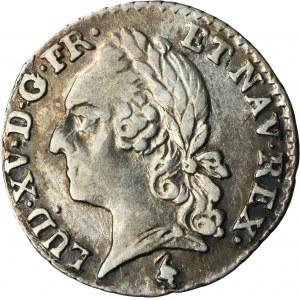 France, Louis XV, 1/20 Ecu Paris 1779 A