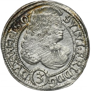 Silesia, Duchy of Oels, Sylvius Friedrich, 6 Kreuzer Oels 1674 SP