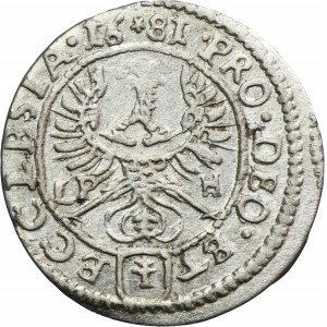 Silesia, Duchy of Neisse, Friedrich von Hessen, 1 Kreuzer Neisse 1681 LPH
