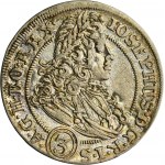 Silesia, Habsburg rule, Joseph I, 3 Kreuzer Breslau 1706 FN - UNLISTED