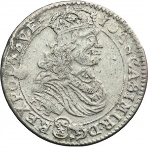 John II Casimir, 1/4 Thaler Bromberg 1668 TLB
