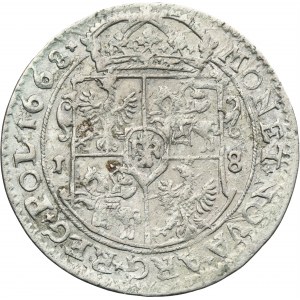 John II Casimir, 1/4 Thaler Bromberg 1668 TLB