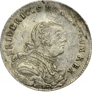 Germany, Kingdom of Prussia, Friedrich II, 6 Groschen Königsberg 1757 E
