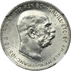 Austria, Franz Joseph I, 1 Corona Wien 1916 - NGC MS64
