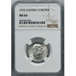 Austria, Franz Joseph I, 1 Corona Wien 1916 - NGC MS64