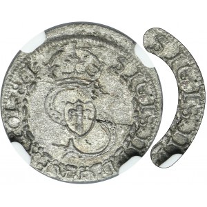 Duchy of Courland, Friedrich and Wilhelm Kettler, Schilling Mitau 1607 - NGC MS61 - RARE